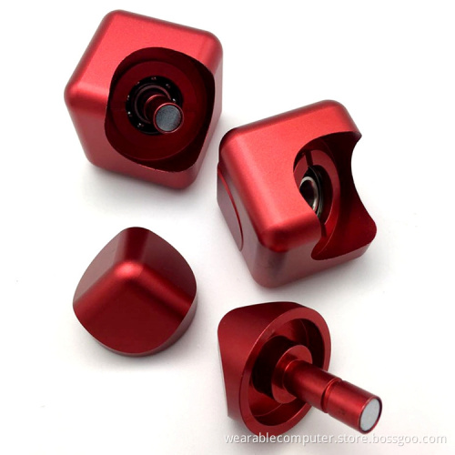 High quality magic cube stress release fidget toy hand spinner metal fidget finger gyro spinner bearing